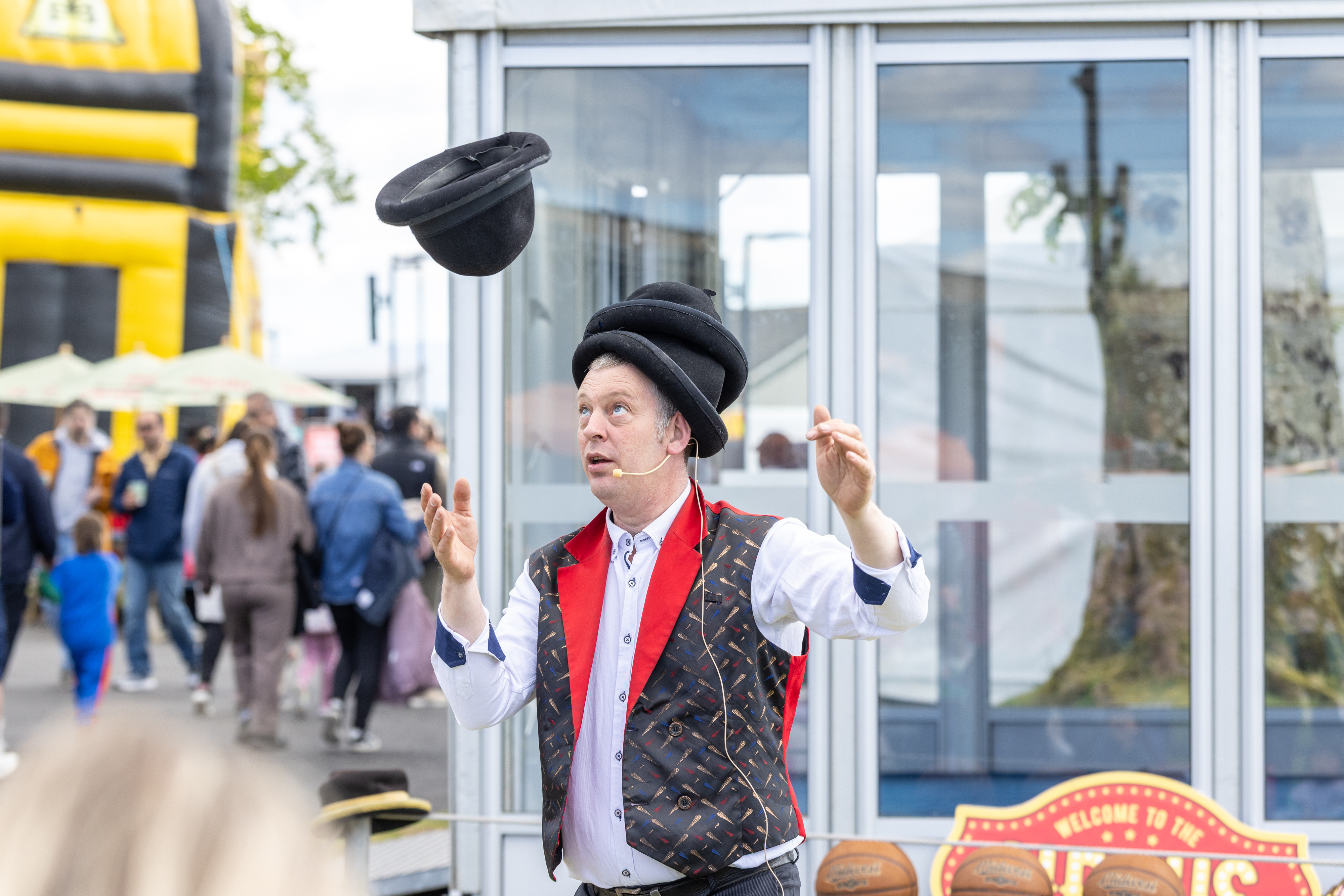 Person preforming magic. 
